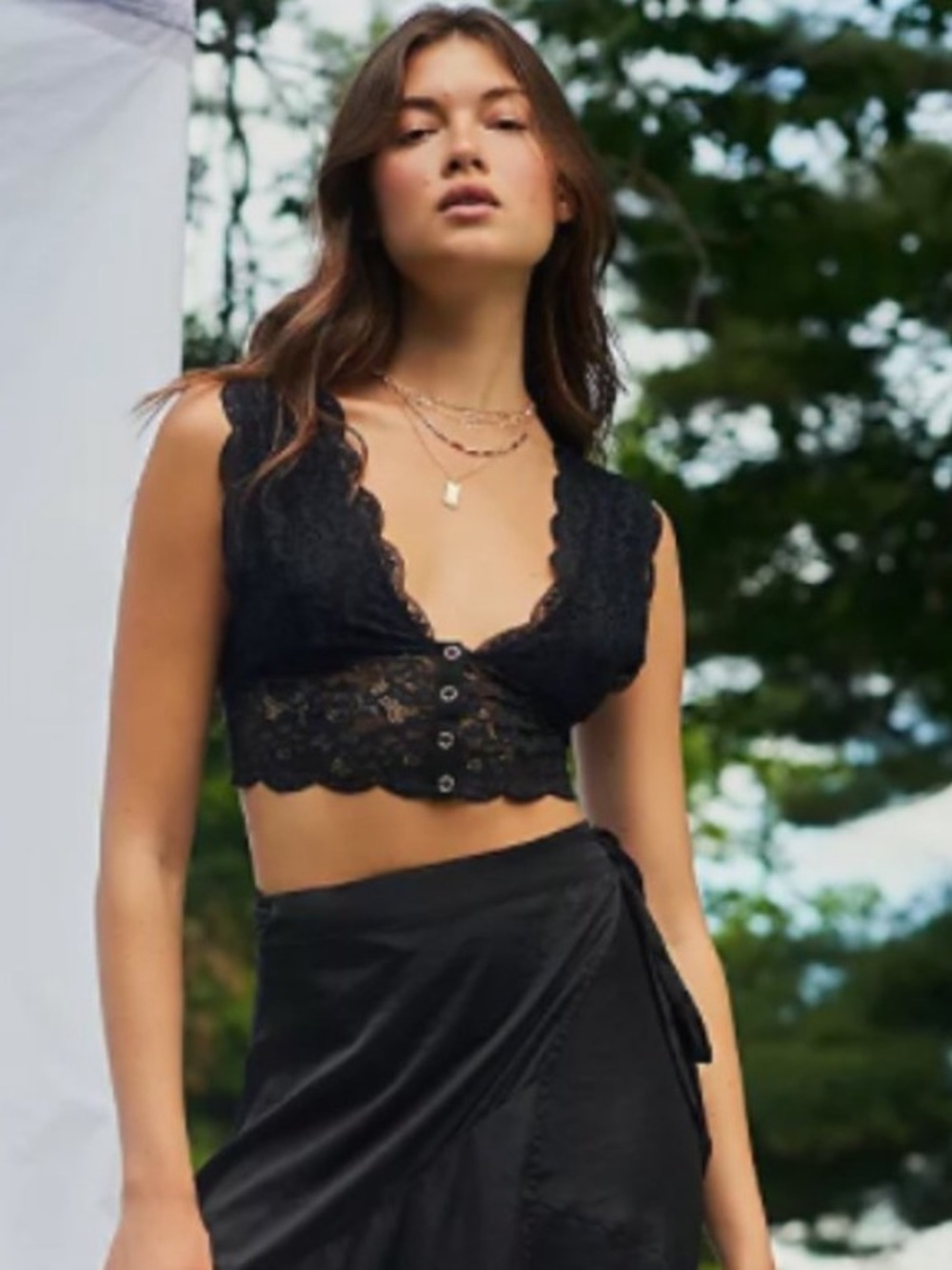 Free people Heartbreaker lace brami bralette nwot S